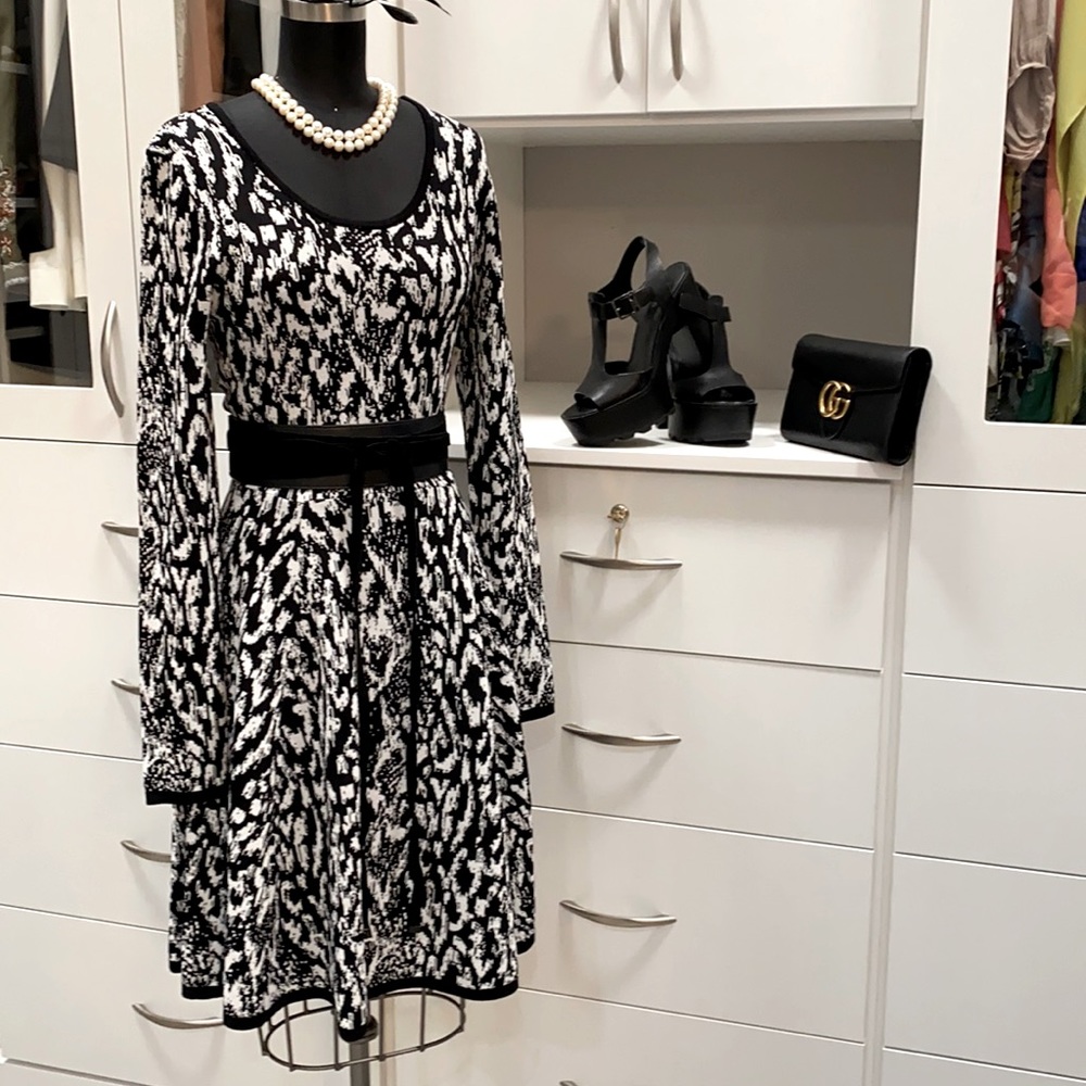 Karen Kane on the town jacquard dress